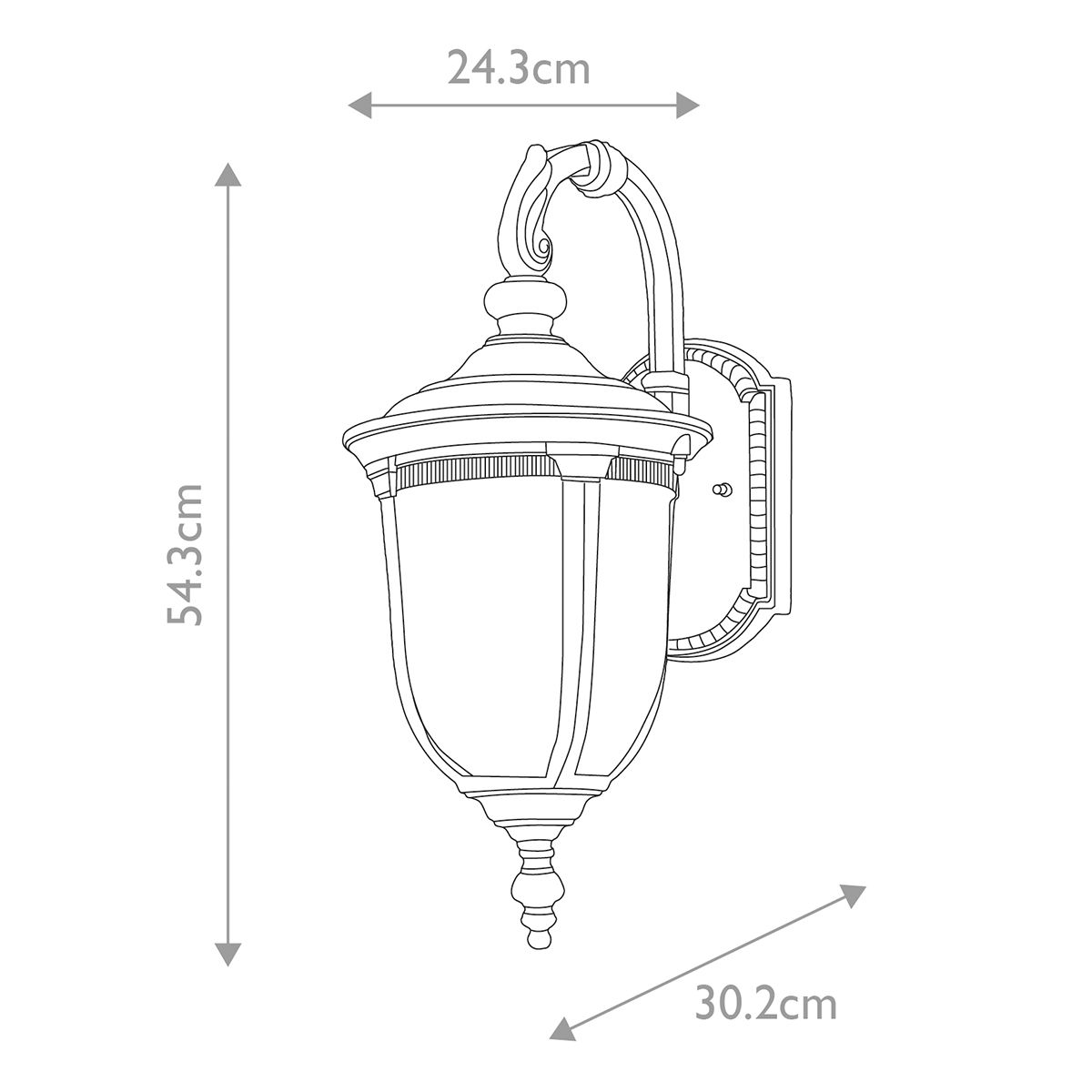 Cleveland Bronze Elegance Exterior Wall Lantern