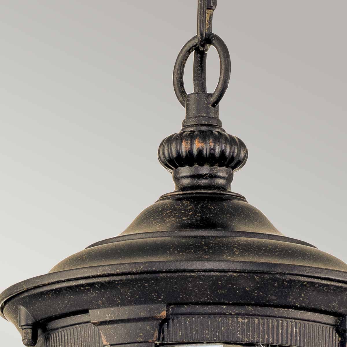 Cleveland Weathered Bronze Outdoor Hanging Lantern