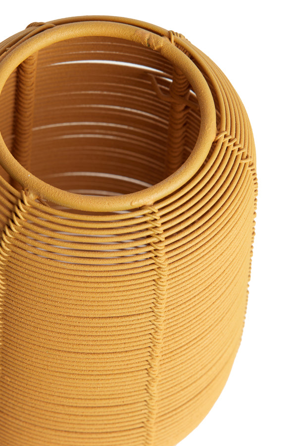 Bianu Matte Ocher Yellow Tealight Candle Holder Ø9x13 cm