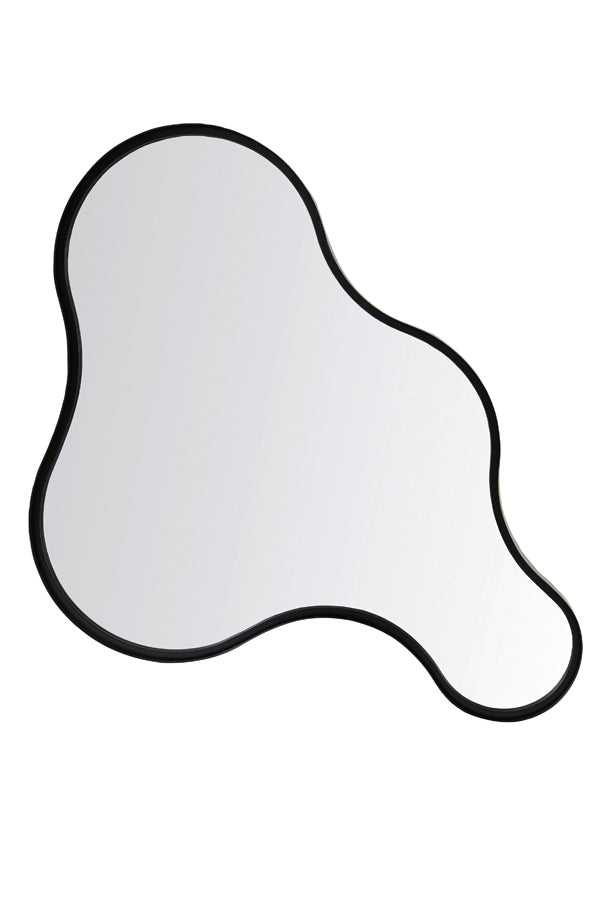 Elegant Suva Black Framed Mirror - 65x63 cm