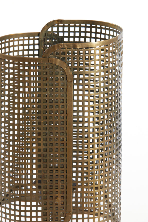 Vintage Maci Table Lamp in Antique Bronze and Matte Black - 20x13x41 cm