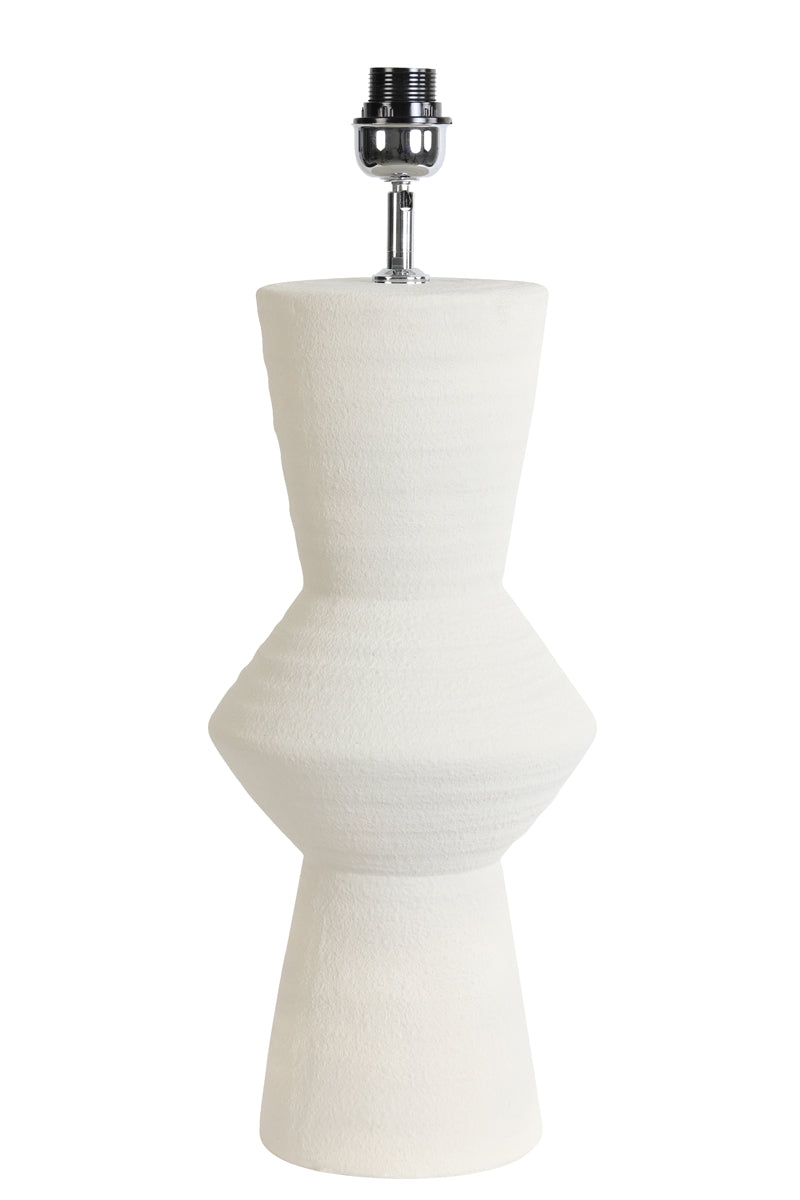 Elegant Ayla Ceramic Lamp Base in Cream - Ø22.5x61 cm