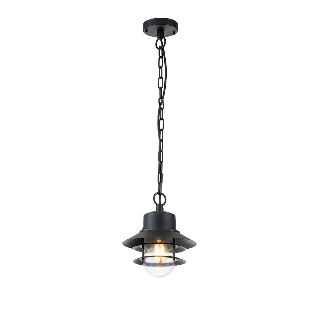 Copenhagen Black Coastal Outdoor Chain Lantern