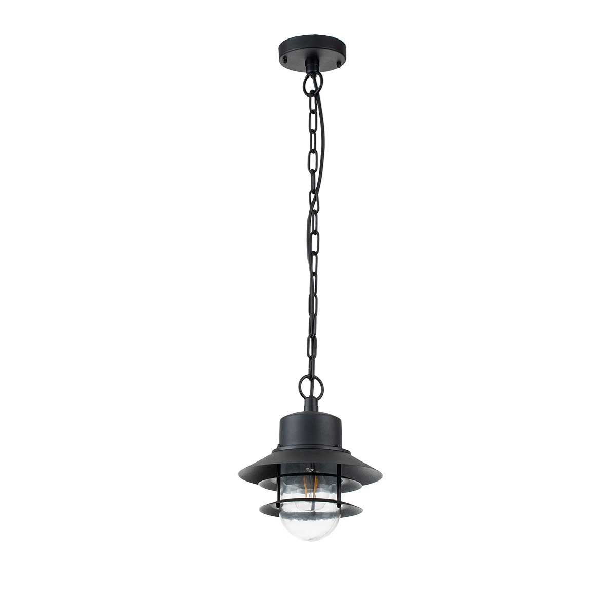 Copenhagen Black Coastal Outdoor Chain Lantern