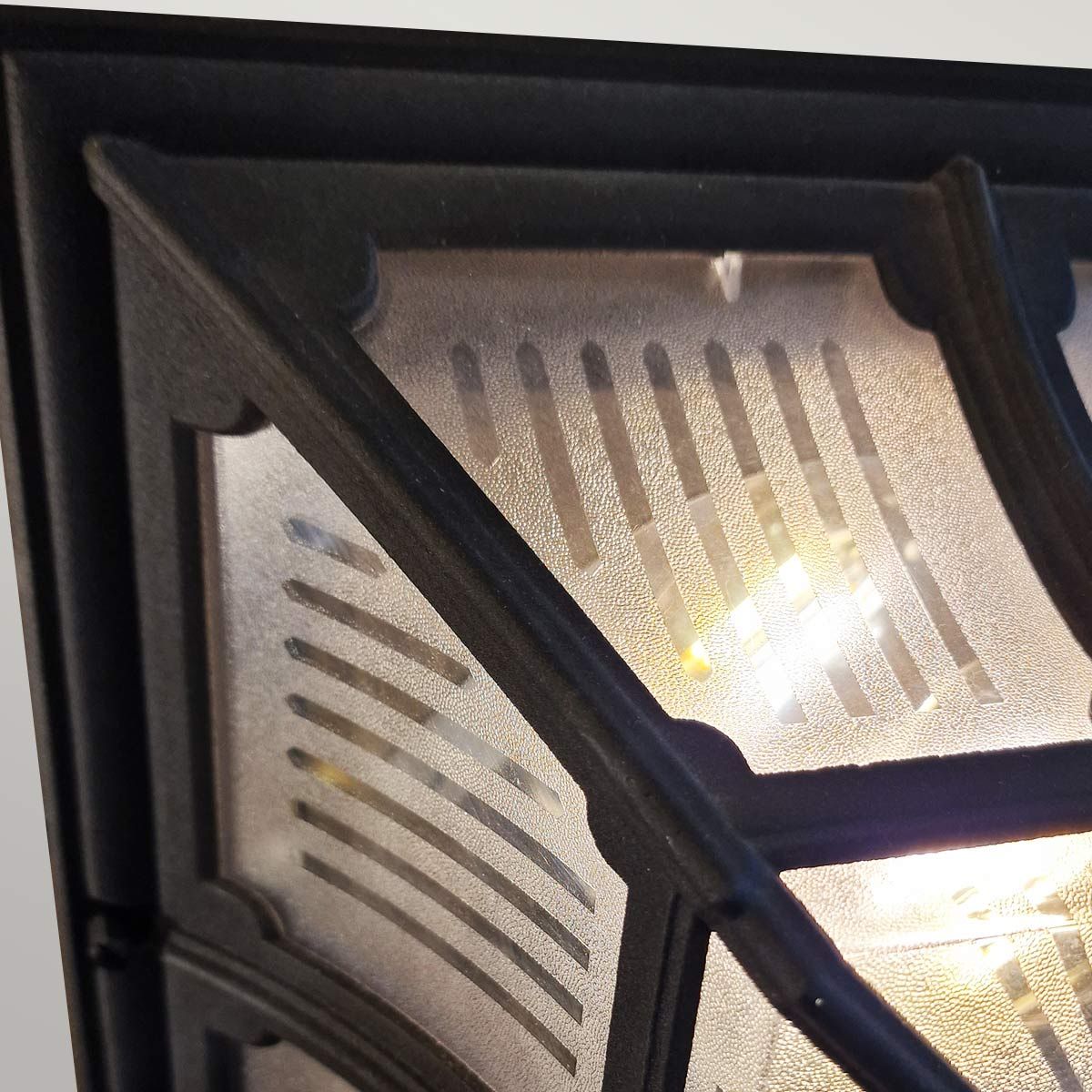 Chapel Black Flush Mount Ceiling Lantern