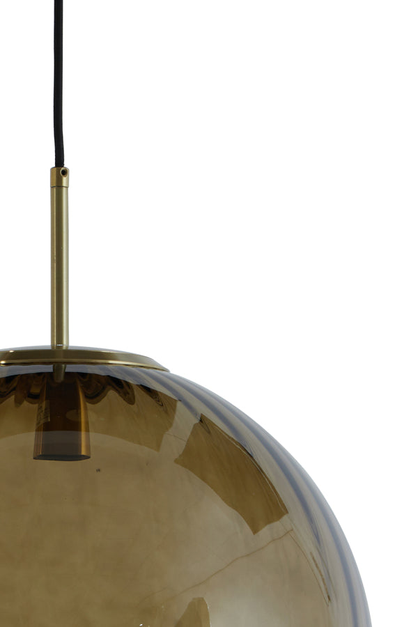 Golden-Bronze Glass Pendant Lamp Ø48 cm Magdala Design