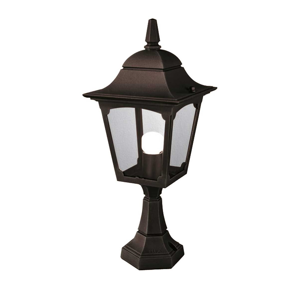Black Die-Cast Aluminium Lantern Pedestal