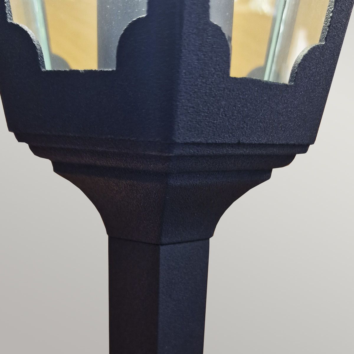 Elegant Black Chapel Pillar Lantern