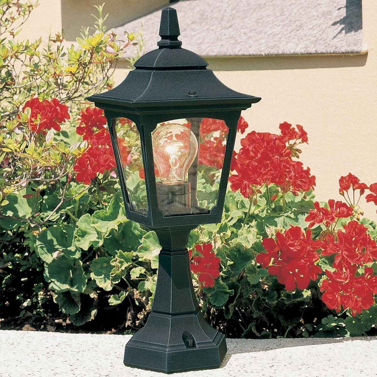 Black Die-Cast Aluminium Mini Lantern Pedestal - Chapel Collection