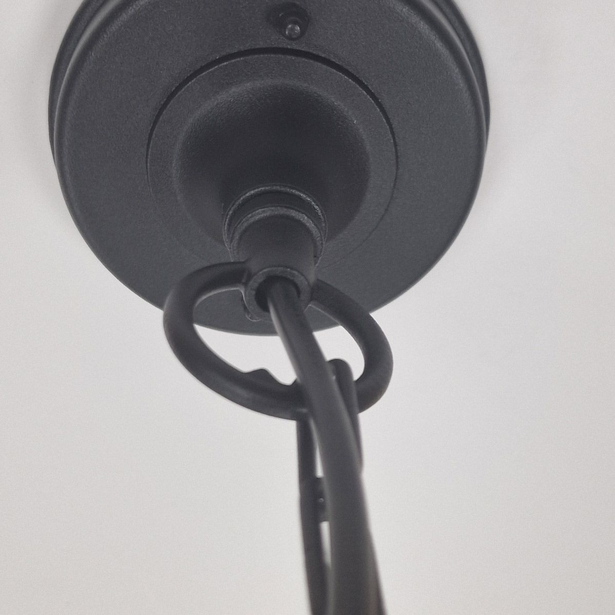 Chapel 1 Light Mini Chain Lantern Black