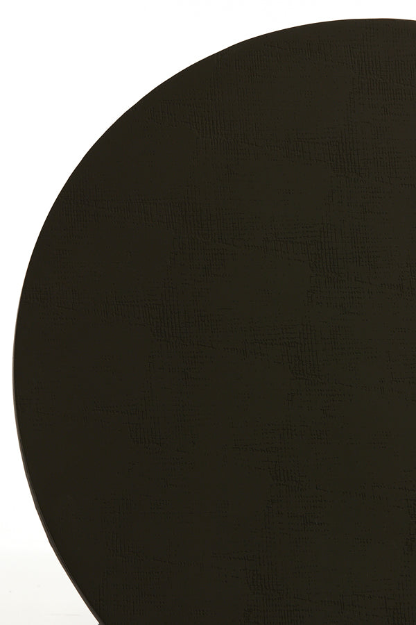 Samoa Matte Black Round Coffee Table Ø64x39 cm