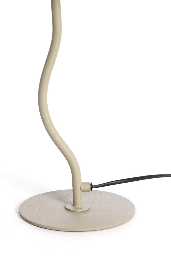 Elimo Matte Light Grey Table Lamp - 25x67 cm