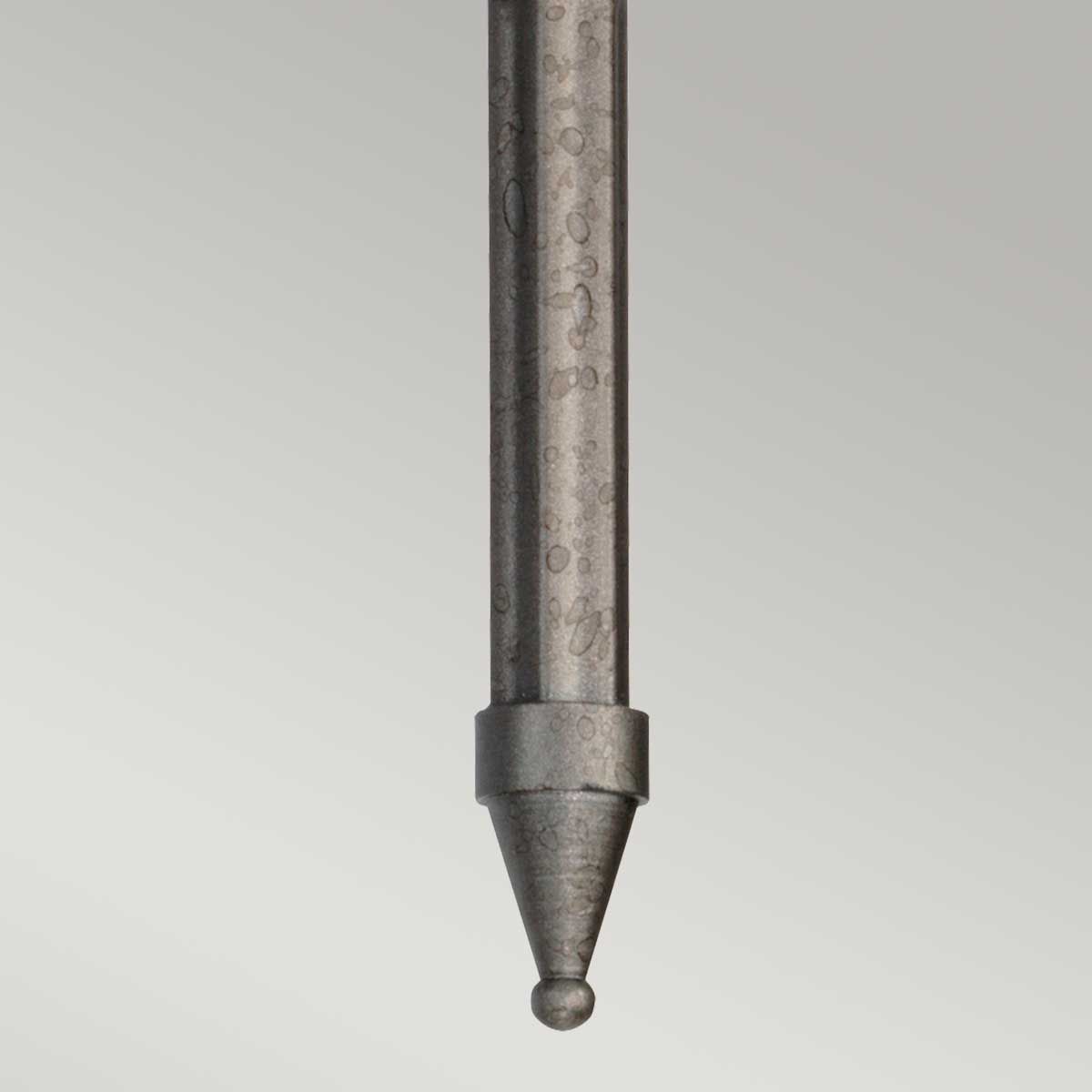 Iron Gate Elegance: Crown Dual Light Wall Fixture
