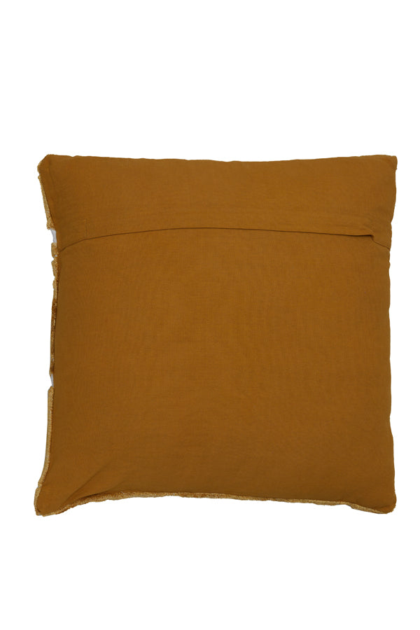 Huslia Ocher Yellow Accent Cushion 45x45 cm