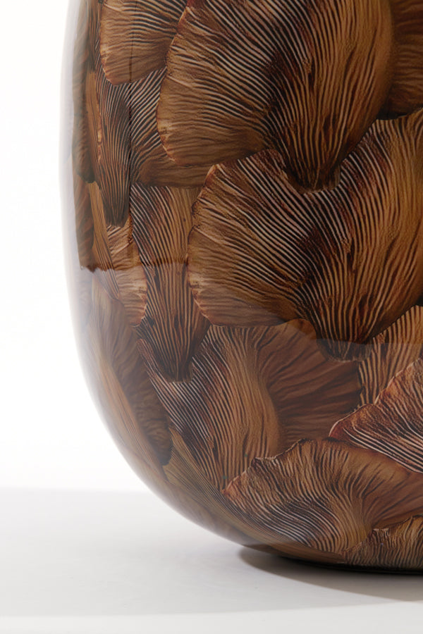 Elegant Milos Vase: Brown-Light Brown Deco Ø37x40 cm