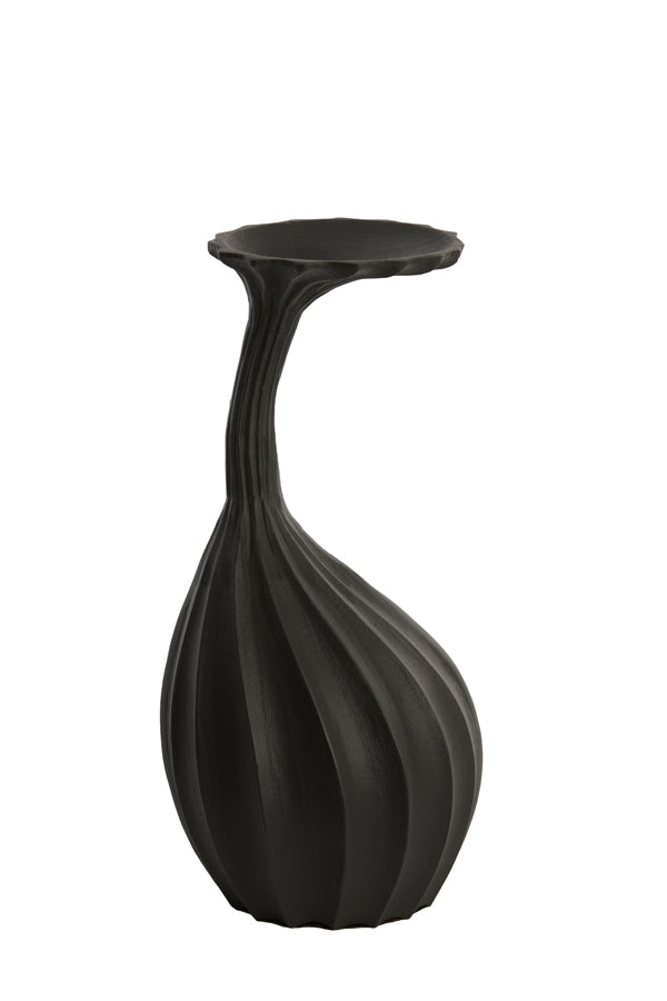 Modern Nyoko Matte Black Deco Vase 38cm