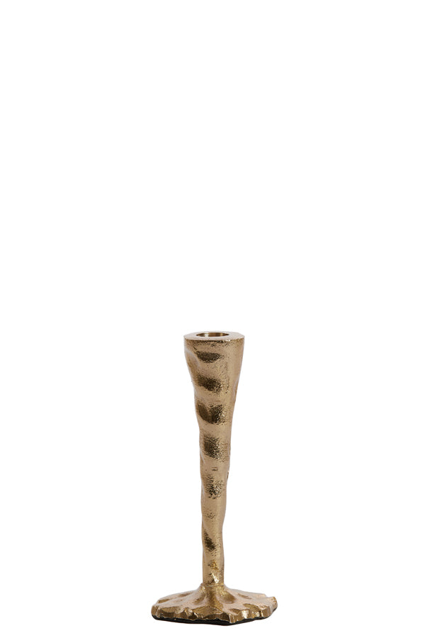 Gleaming Gold Solamaza Candle Holder 9.5x20 cm