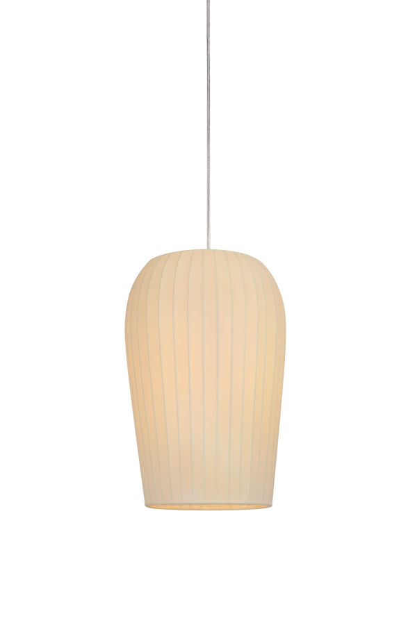 Suspended Illumination Ø25x37 cm Axel in Pristine White