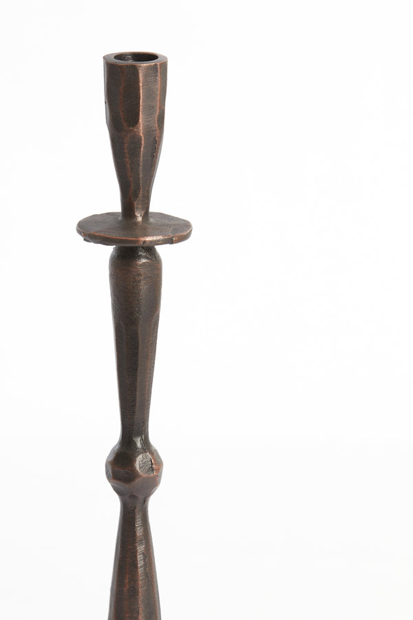 Elegant Casandra Copper Brown Candle Holder - 39 cm