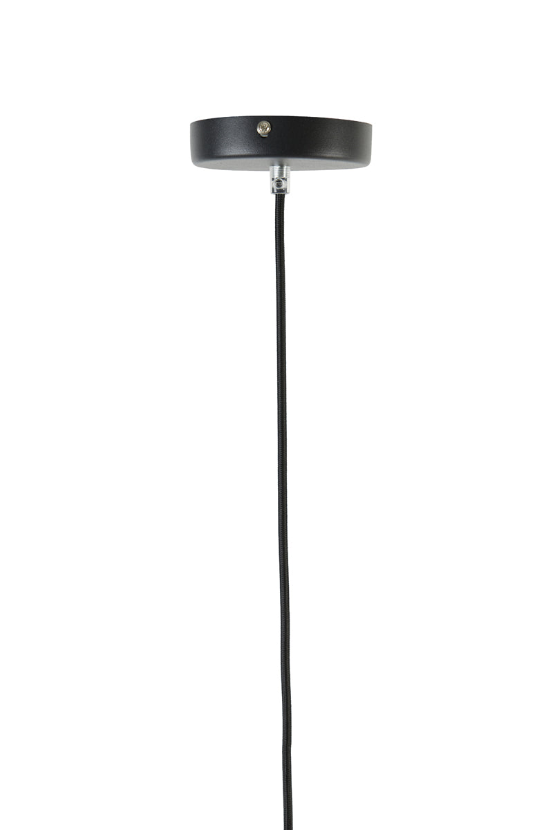 Mayson Pendant Light - Smoked Glass & Matte Black Finish (23x18 cm)