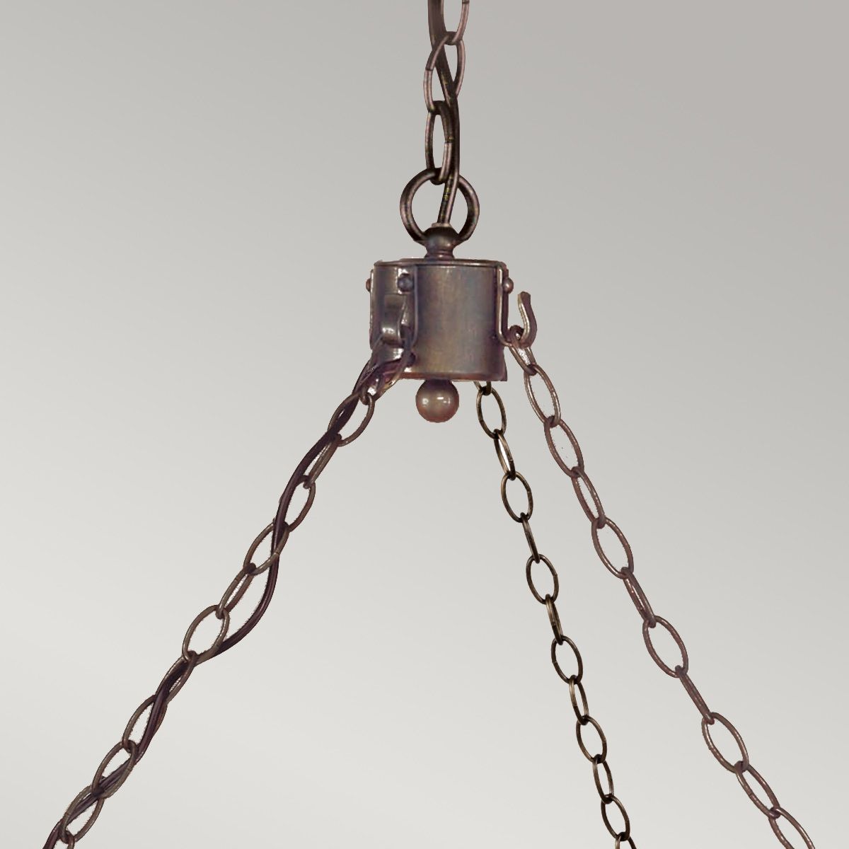 Exquisite Wrought Iron Old Bronze 12-Light Chandelier