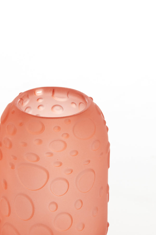 Matte Light Pink Finley Glass Tealight Holder Ø8x13 cm