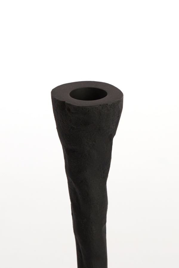 Solamaza Matte Black Candle Holder 9.5x20 cm