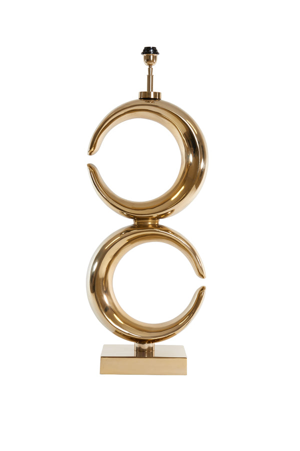 Elegant Gold Maan Lamp Base, 37x26x99 cm