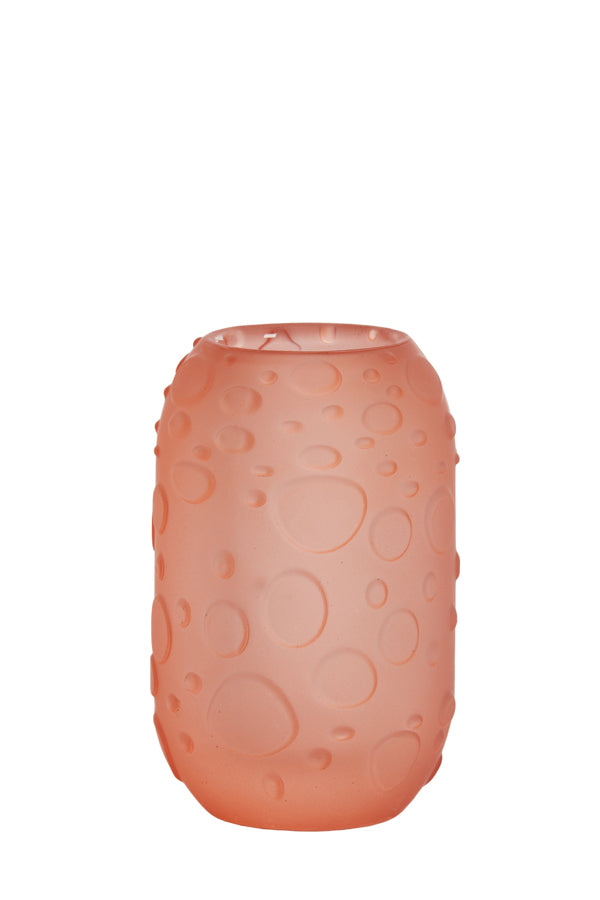 Matte Light Pink Finley Glass Tealight Holder Ø8x13 cm