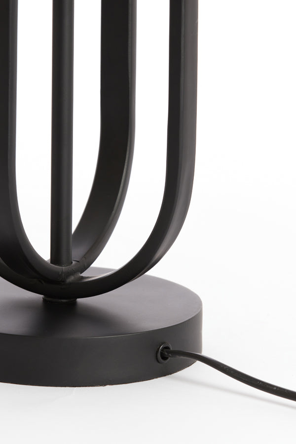 Matte Black Aster Lamp Base, 16x55 cm