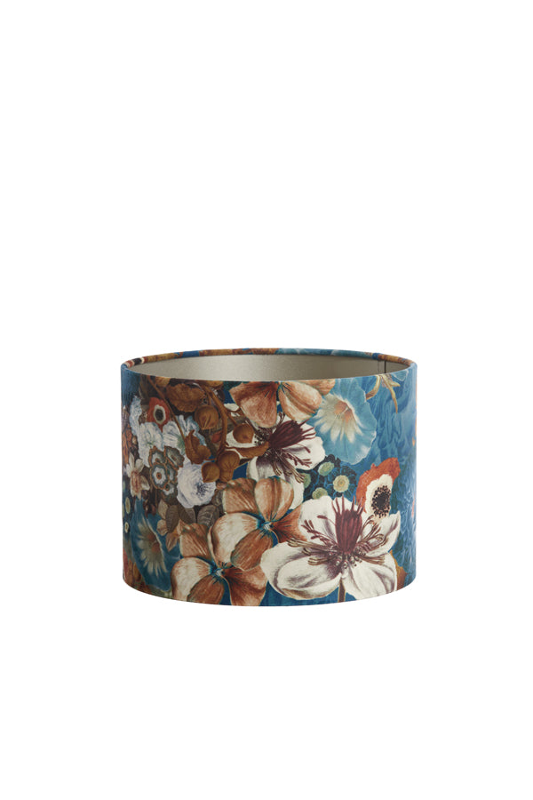 Bloom Blue Cylinder Lampshade 25x25x18 cm