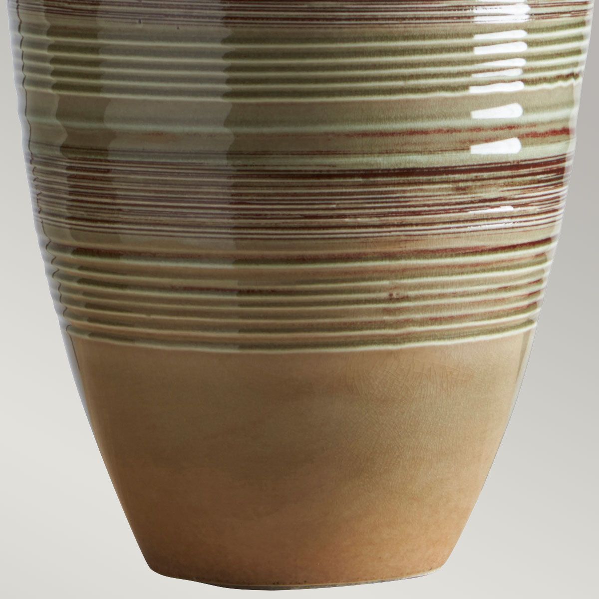 Demeter 1 Light Table Lamp Green and Brown Glaze