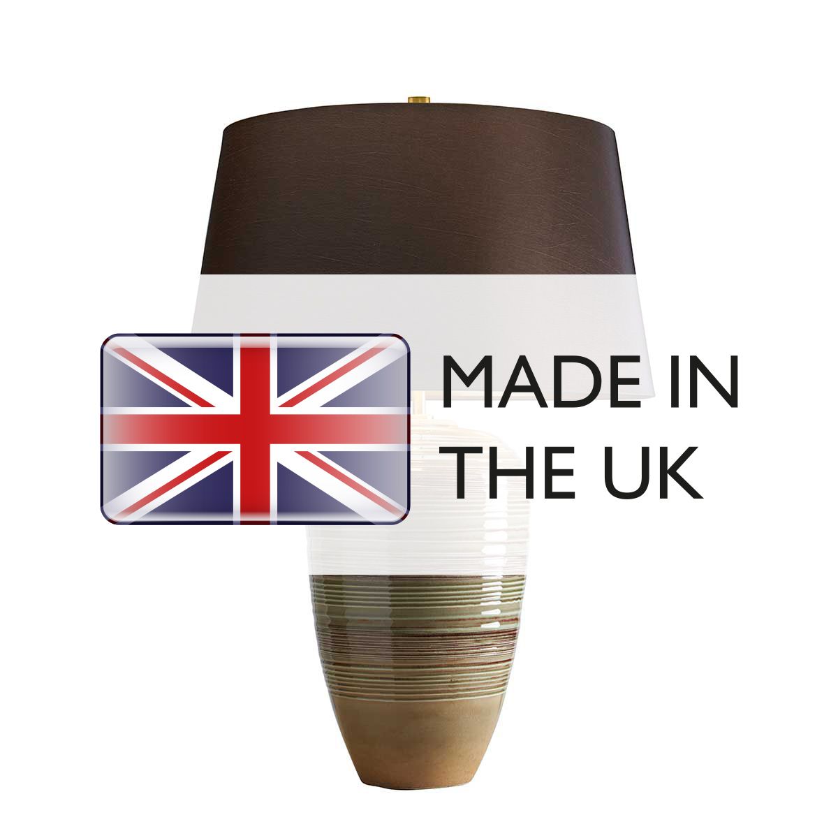 Demeter 1 Light Table Lamp Green and Brown Glaze