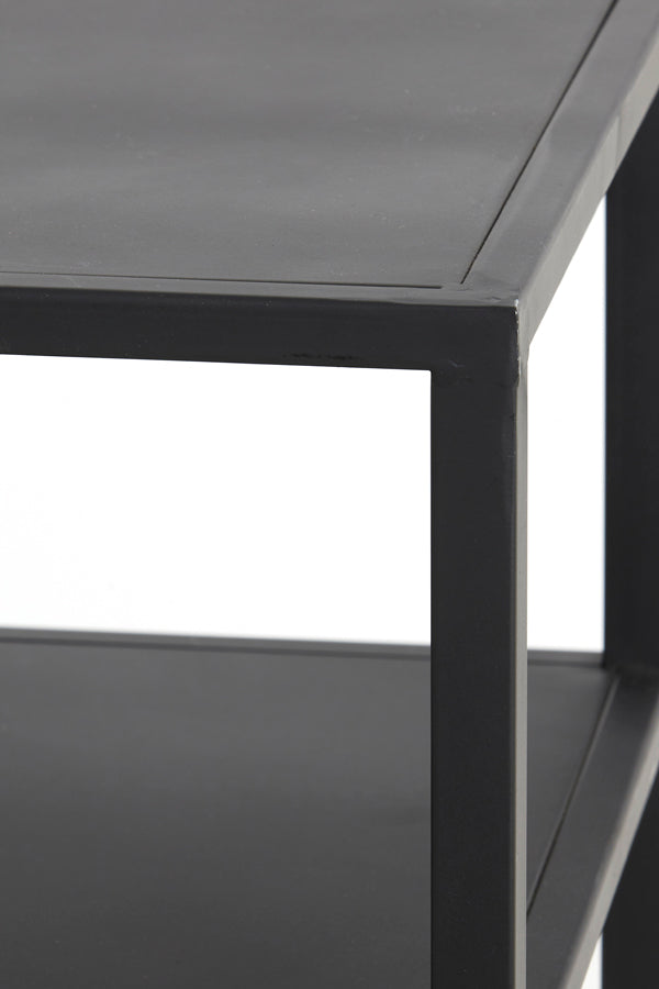 Yvana Matte Black Console Table 141x37x81 cm