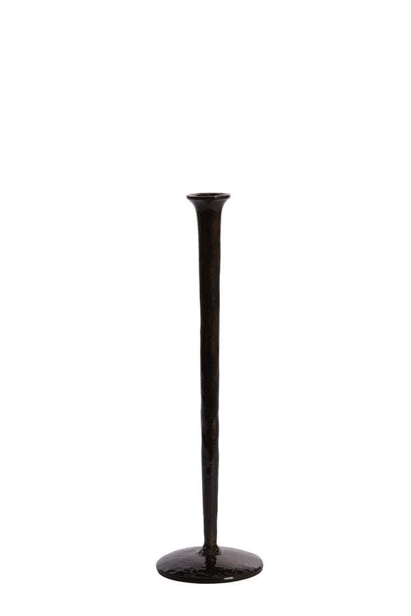 Elegant Dark Bronze Candle Stand, 42 cm