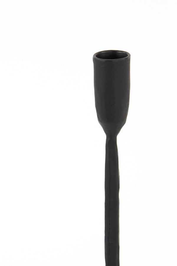 Matte Black Icarus Candle Holder, 10.5x50 cm