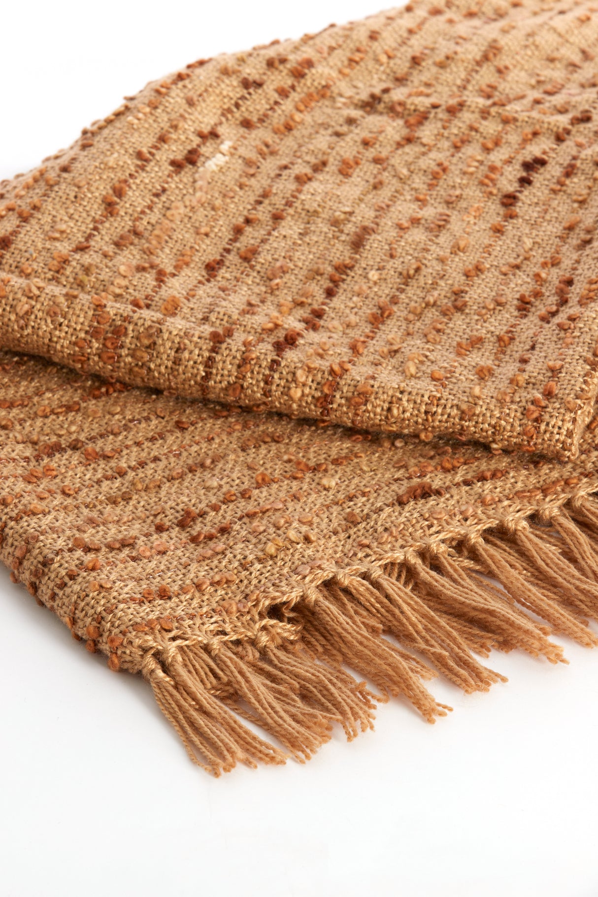 Rustic Cazar Brown Throw Blanket 170x130 cm