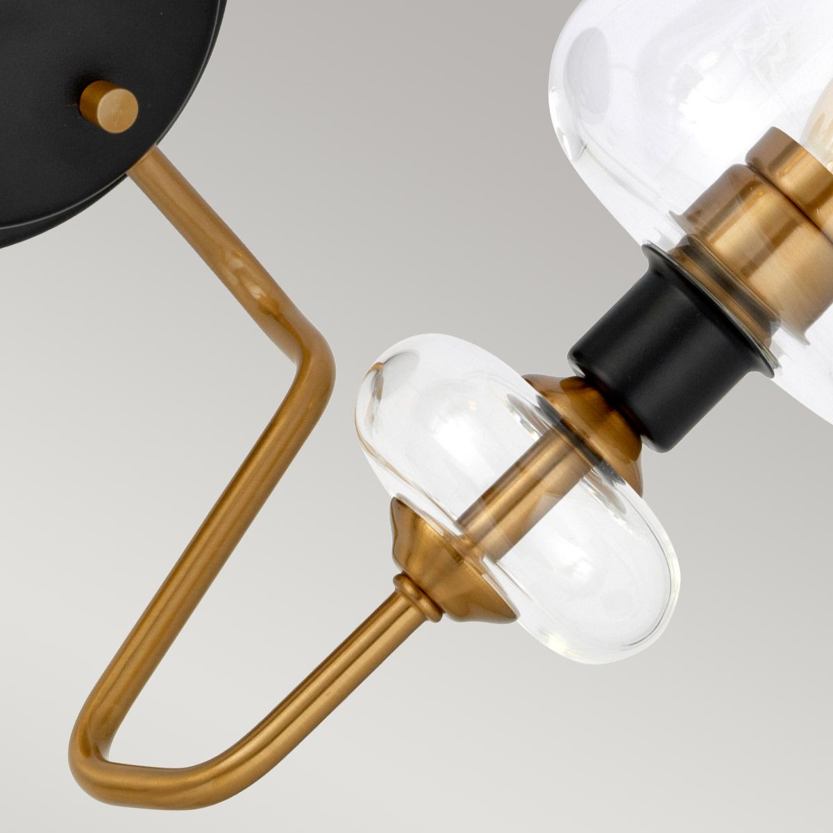 Armand Dual-Arm Aged Brass Wall Sconce