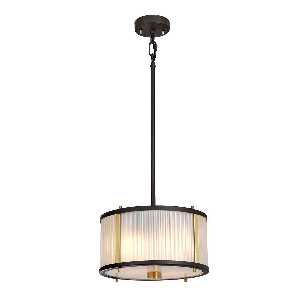 Museum Bronze Dual-Light Pendant - Contemporary Elegance
