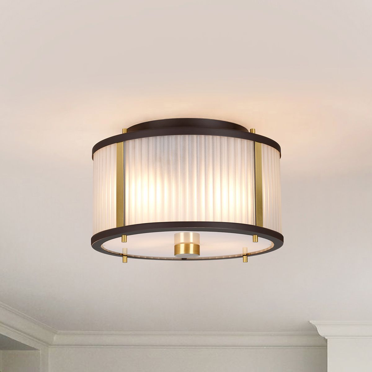 Museum Bronze Dual-Light Pendant - Contemporary Elegance