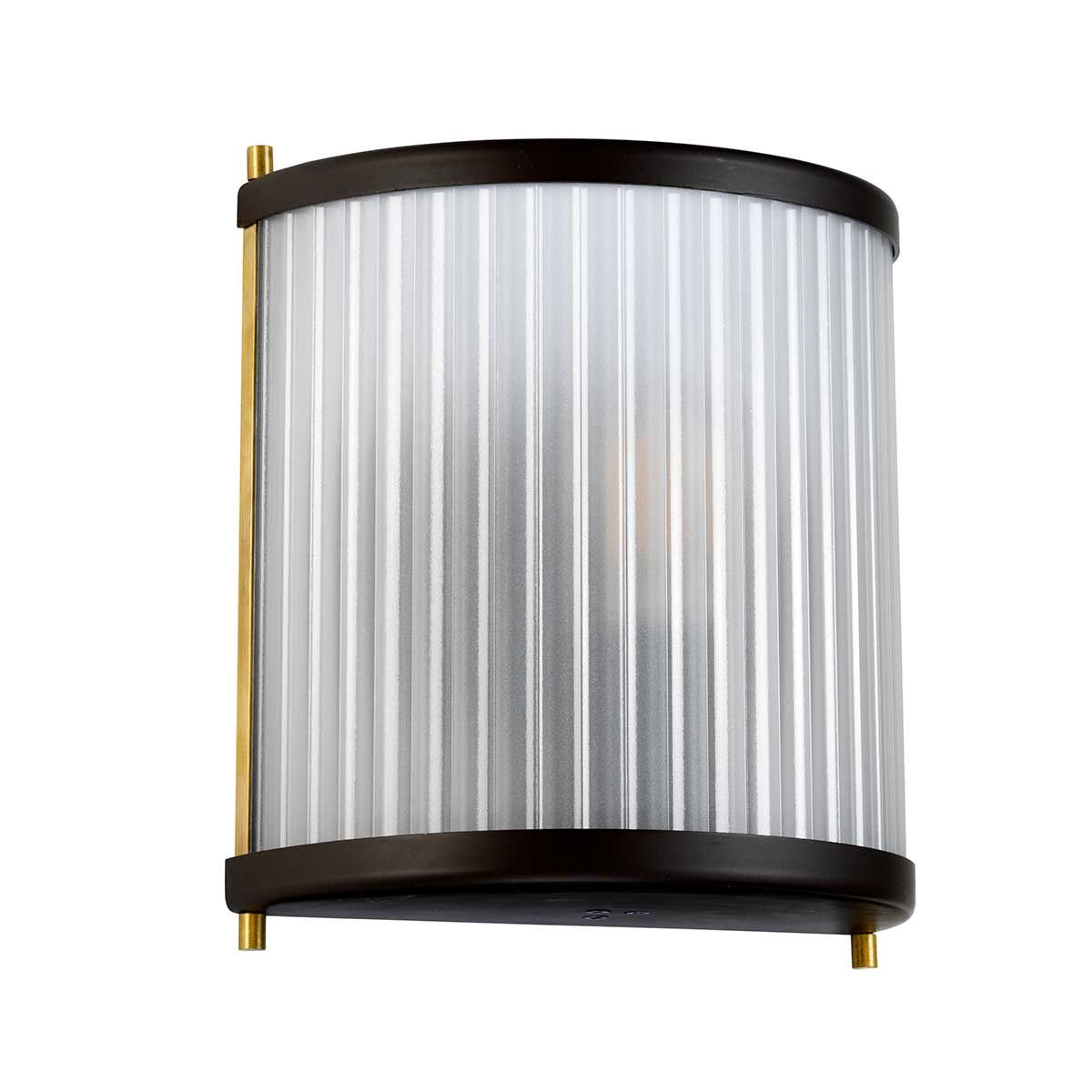 Corona 1 Light Wall Sconce - Museum Bronze & Aged Brass Finish