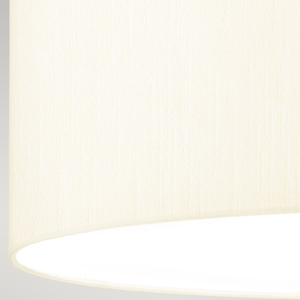 Fletcher 18" Flush Polished Chrome with Ivory Shade