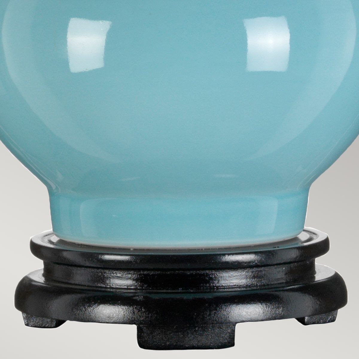 Harbin Gourd 1 Light Table Lamp with Tall Empire - Duck Egg Blue Duck Egg Blue