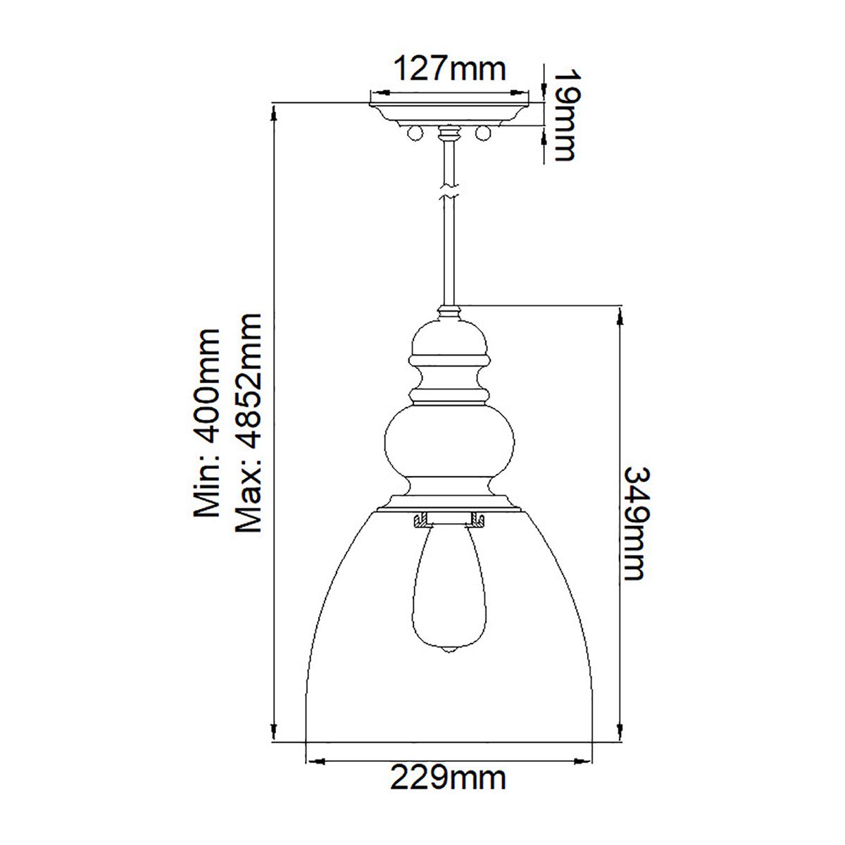 Matrimonio Single-Light Rustic Mini Pendant