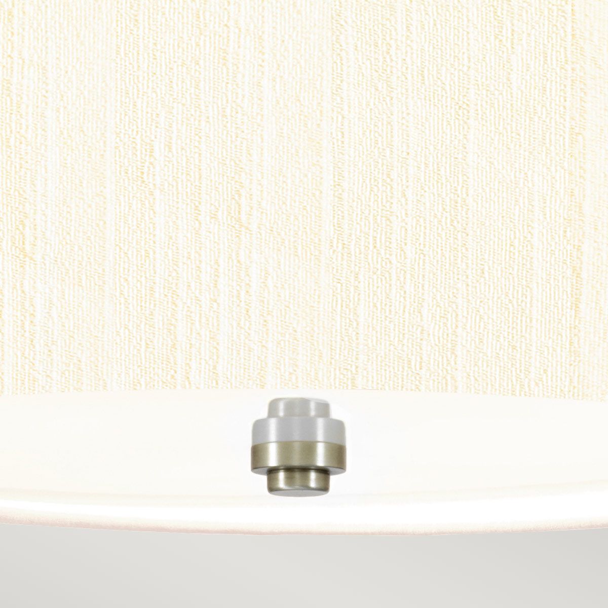 Pearce 14" Pendant with Polished Chrome Ceiling Pan Polished Chrome, Ivory Shade