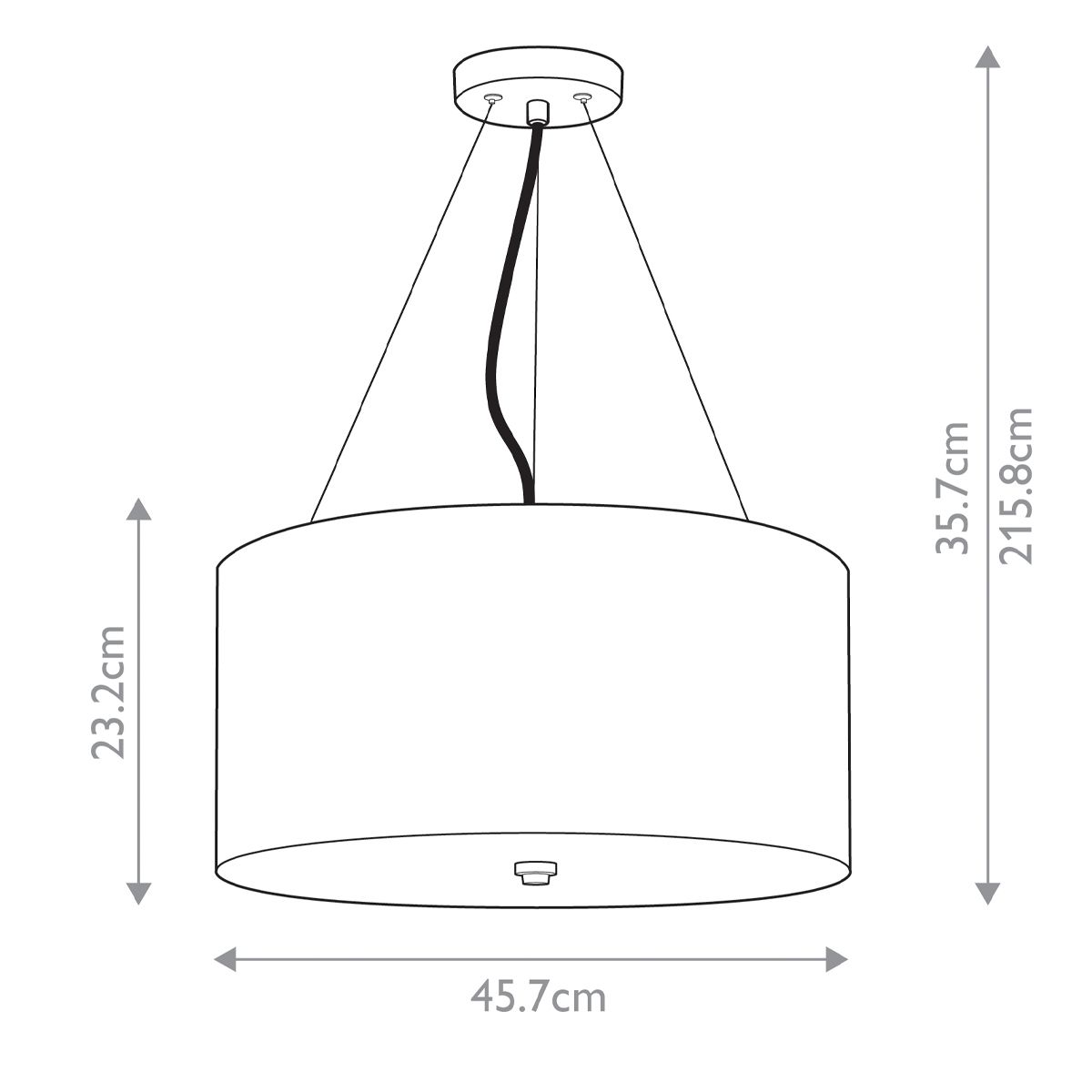 Pearce 18" Pendant with Aged Brass Ceiling Pan Aged Brass, Ivory Shade