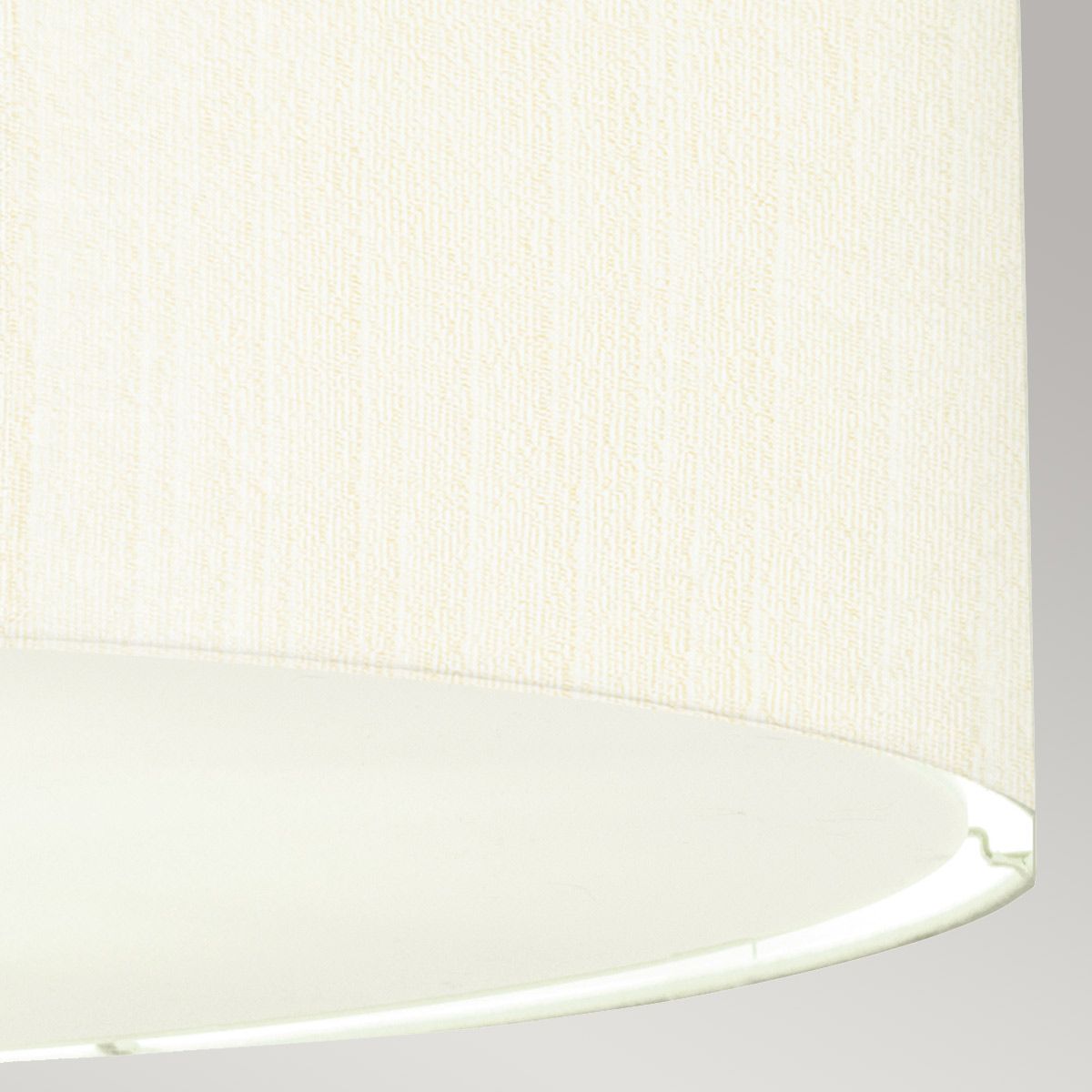 Pearce 22" Pendant with Polished Chrome Ceiling Pan Polished Chrome, Ivory Shade