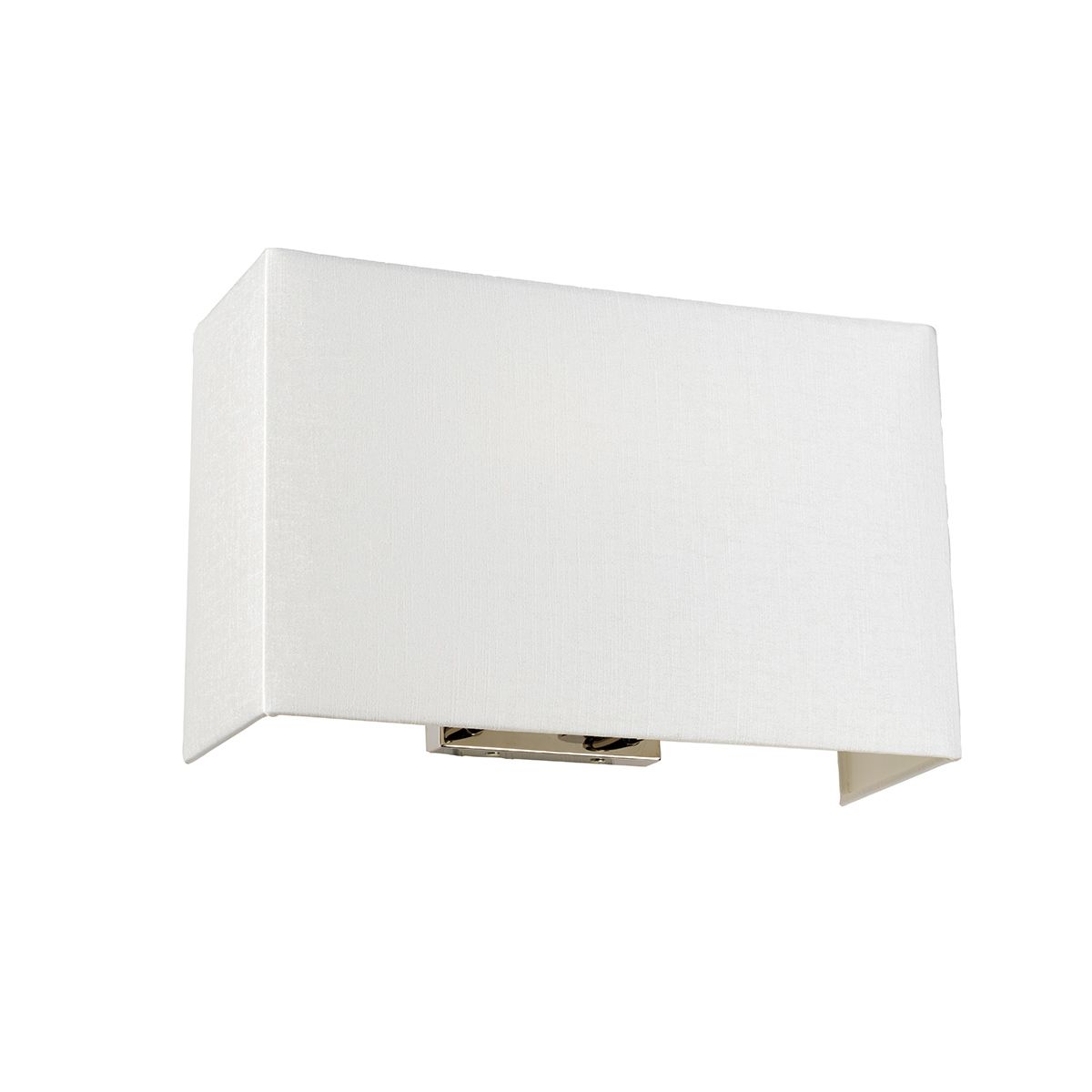 Riley Large Rectangular Wall Light with Polished Chrome Back Plate Polished Chrome