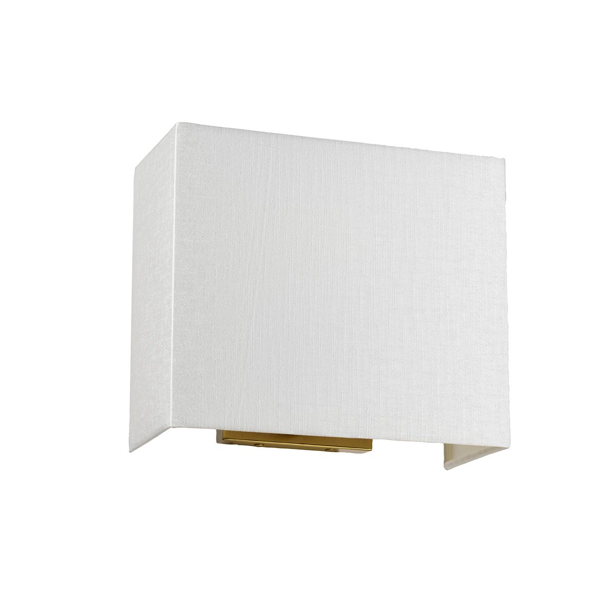 Riley Medium Rectangular Wall Light with Aged Brass Back Plate Aged Brass