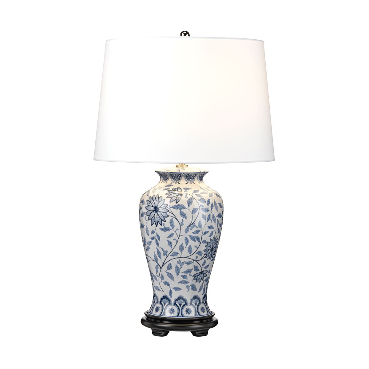 Ying 1 Light Table Lamp Blue and White